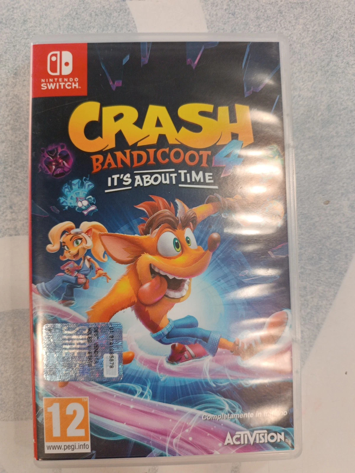 Crash Bandicoot 4 It's About Time Nintendo Switch Edition Switch Triangolo Blu